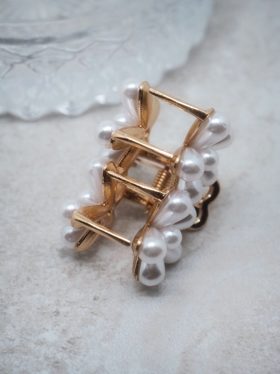 Hårklype blomster perler