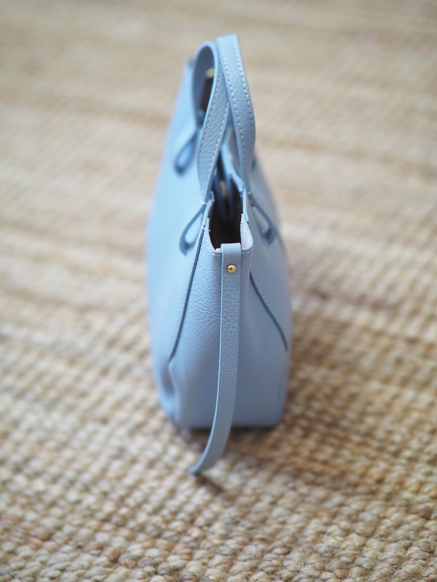 Tote-veske mini isblå