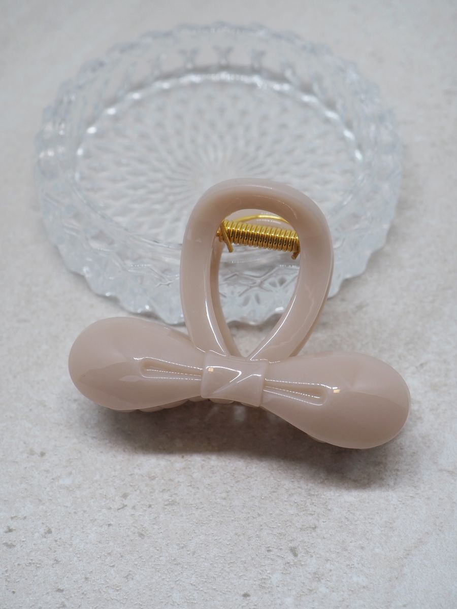 Hårklype sløyfe off-white