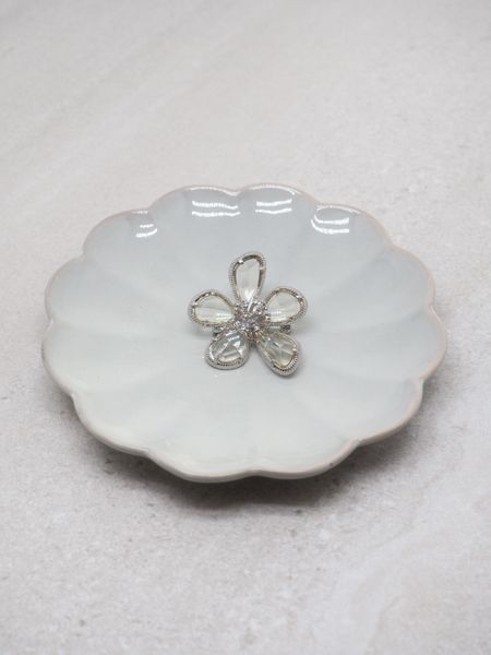 Hovedbilde 7DAYS brosje blomst blank sølv