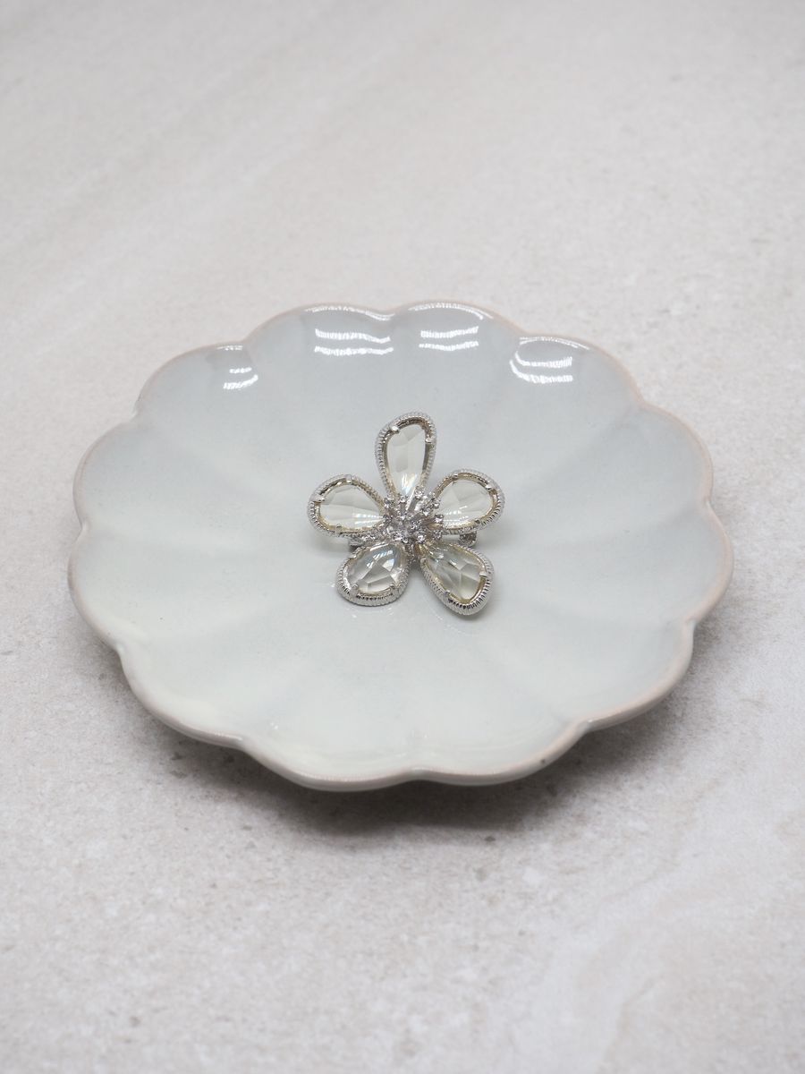 7DAYS brosje blomst blank sølv