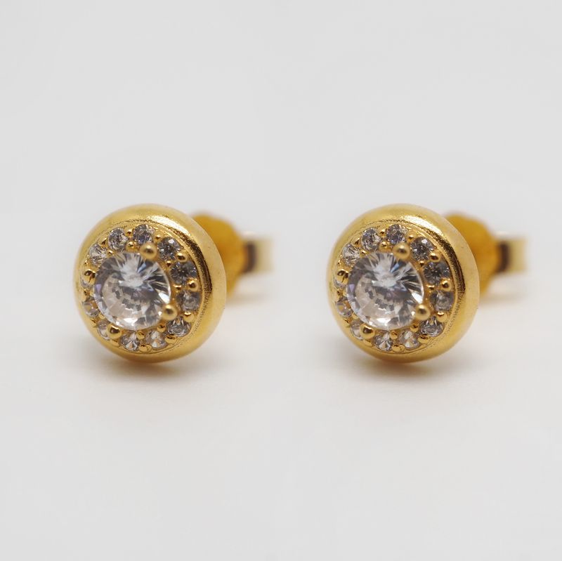 Studs 925 forgylt sølv