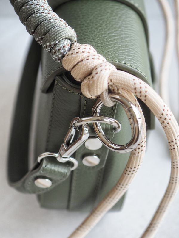 Veskestropp tautvist beige og olive