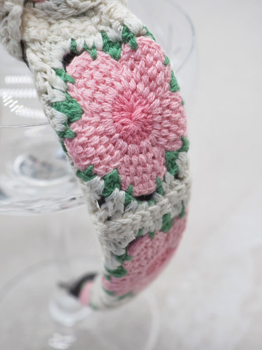 Hårbøyle croche rosa