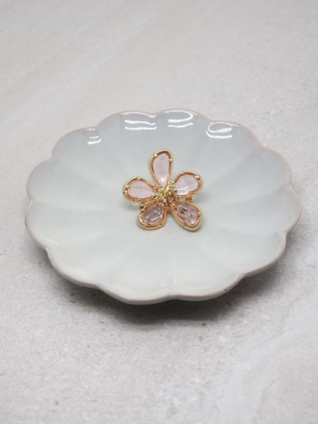 Hovedbilde 7DAYS brosje blomst rosa