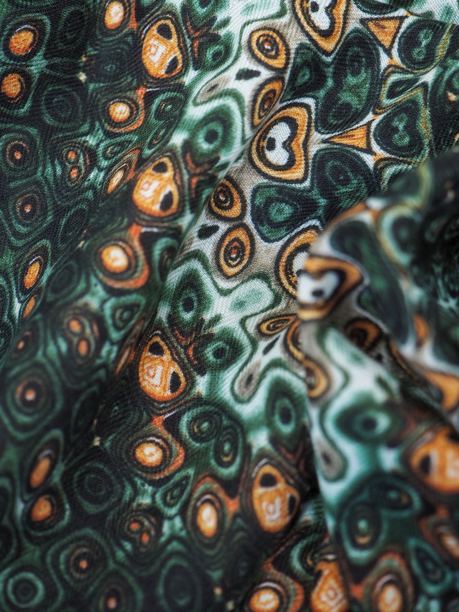 Lunt skjerf olivengrønn og brunt