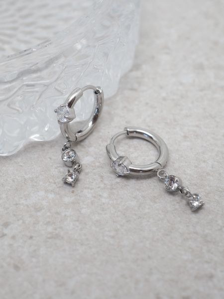 Hovedbilde 7DAYS øredobber med zirkonheng