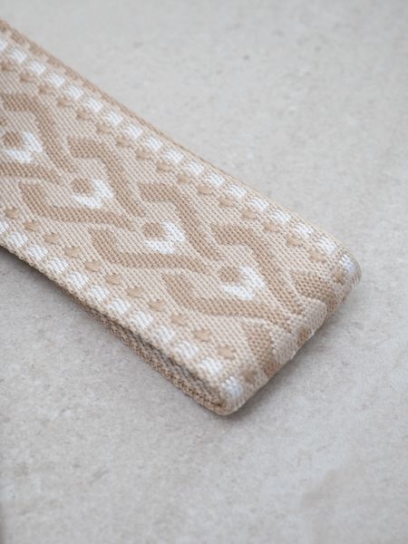 Hovedbilde Veskestropp bred vevet beige