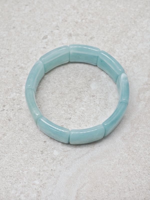 Plexiglass armbånd mintfarge smal