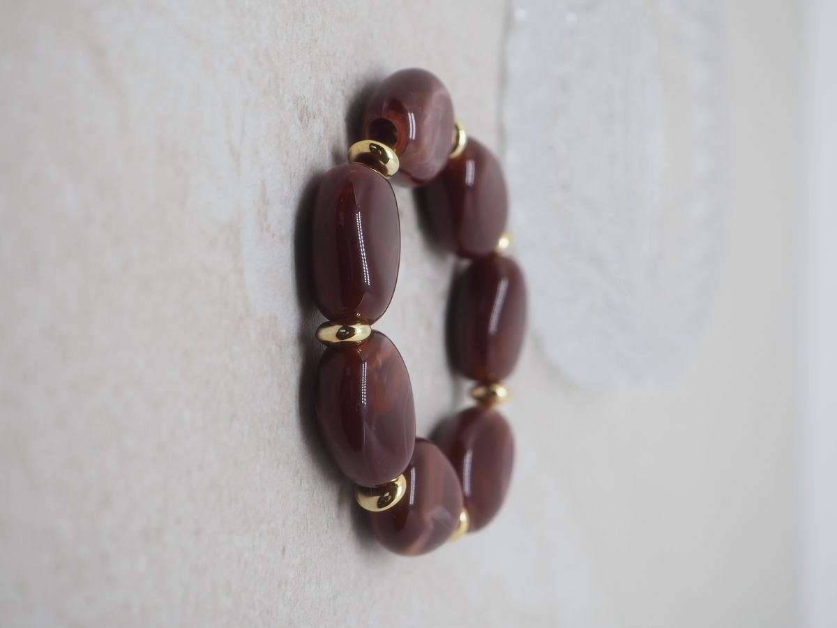 Plexiglass armbånd burgunder